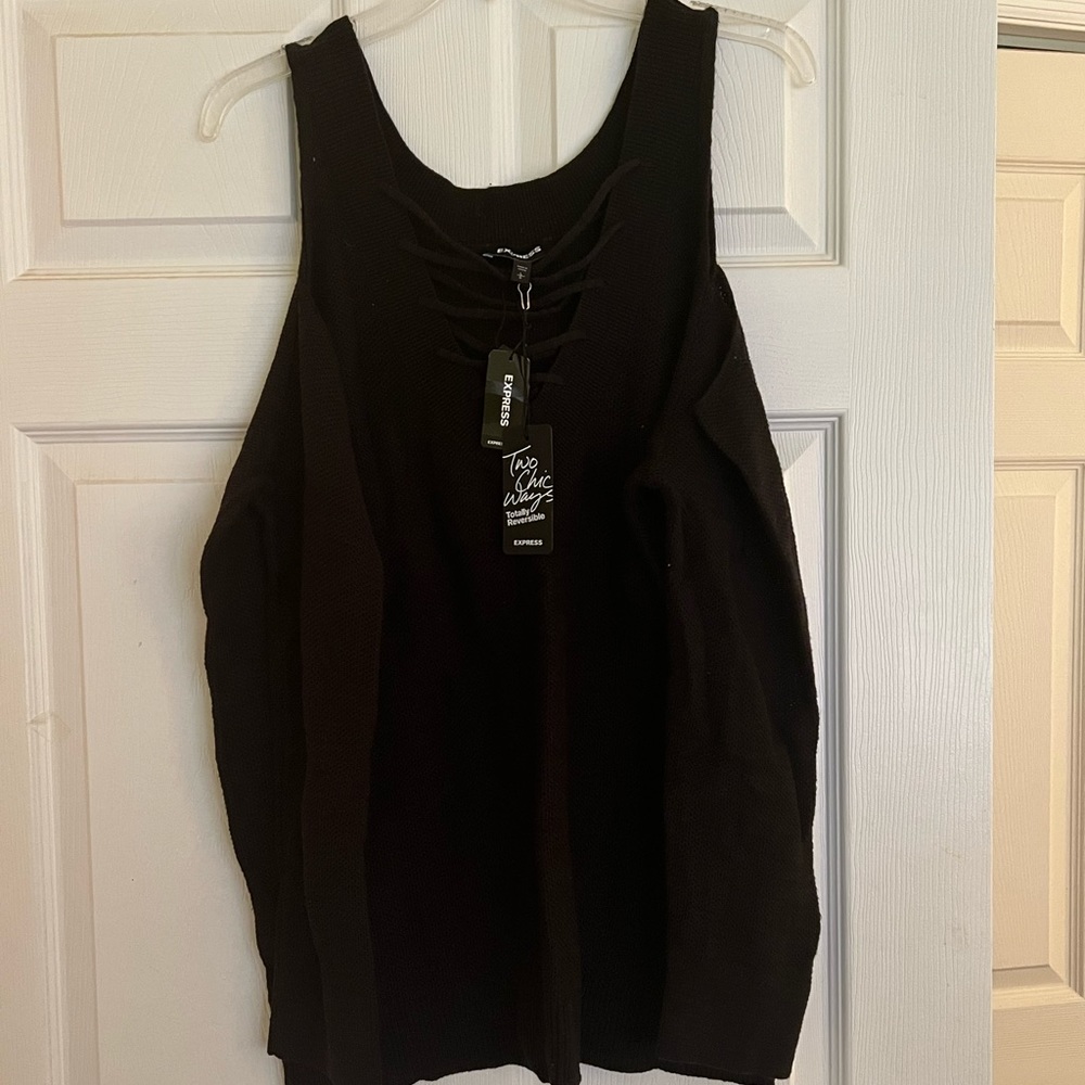NWT Express cold shoulder sweater